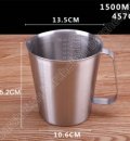 Ca đo lường Inox 1500ml