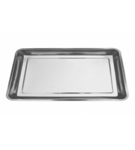 Khay inox cạn,                                  kích thước: 300x500x50mm