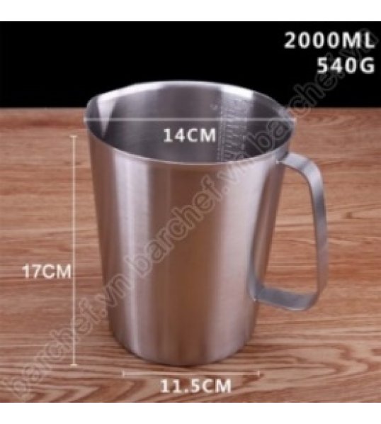 Ca đo lường Inox 2000ml