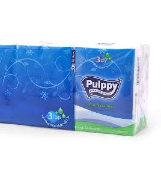 Khăn giấy vuông pulppy                (100 tờ/gói, kt 330x330)