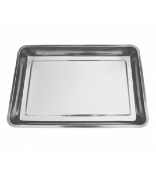 Khay inox dài bar + bếp, KT 30x40cm